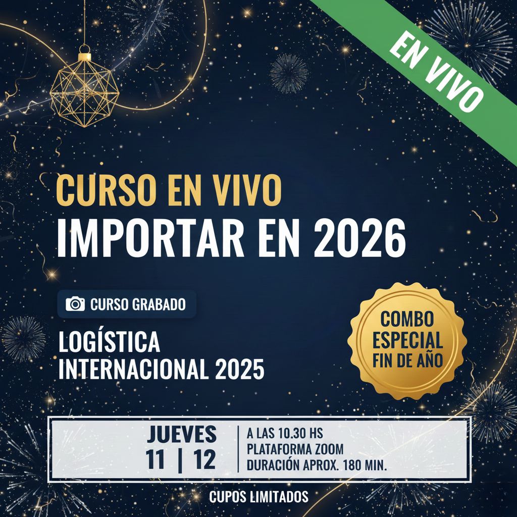  COMBO: Curso en vivo Importa en 2026 + Curso grabado de Logística Internacional
