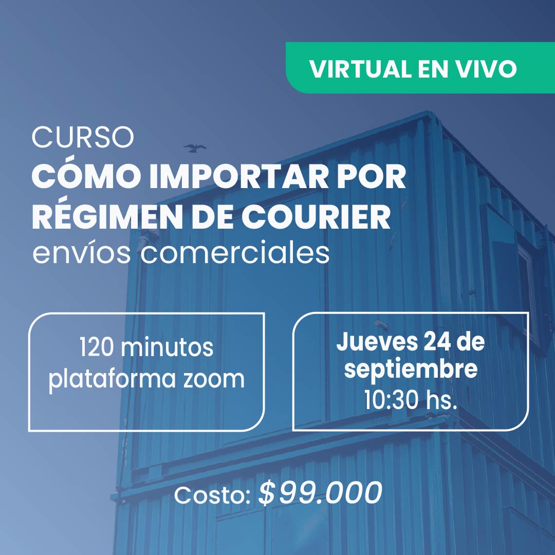 Cómo importar por COURIER – Actualización normativa