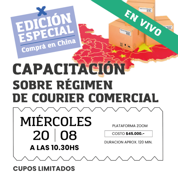 Inscibite curso courier 2025 - Especial regimen comercial