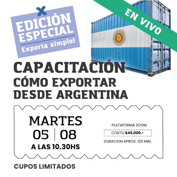 Inscribite - como exportar 2025 - EDICION ESPECIAL EXPORTA SIMPLE